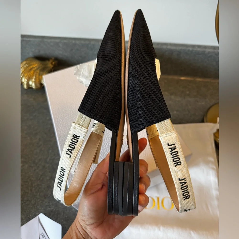 Dior Black J'Adior Slingback Shoes - Picture 11 of 12